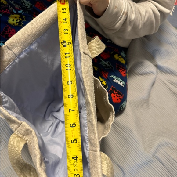 Thick fabric Gap tote bag with sparkly detailing and blue cotton lining - Picture 8 of 12